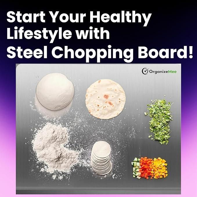 Stainless Steel Chopping Board (35x31cm) - Aineonlineshop