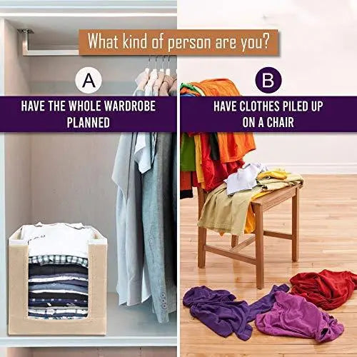 Closet Organizer-Foldable Shirts and Clothing Organizer Stackers(Pack of 6) 6aeb3c-2