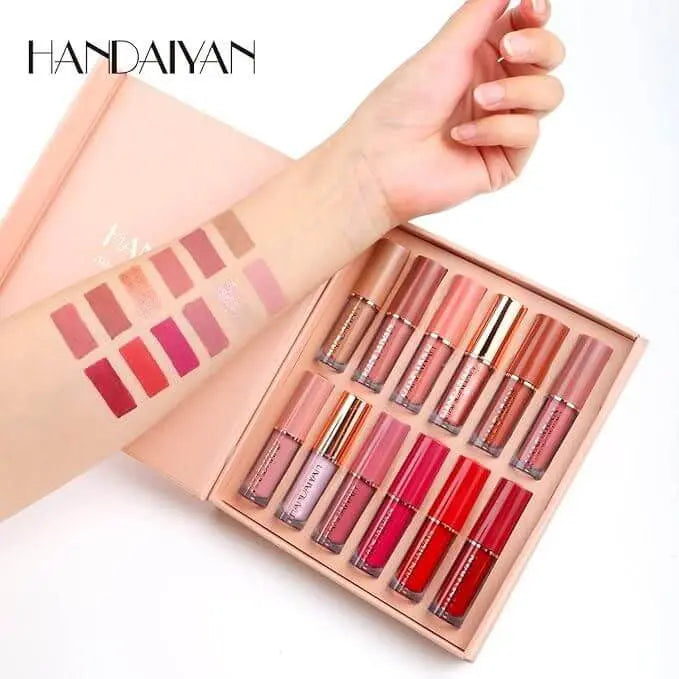 Handaiyan Velvet Matte Liquid Lipstick Set 12Pcs 6aeb3c-2